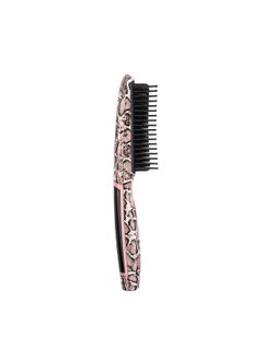 Calista Triangl Pro Heated Detailer Brush, Smoothing, Anti-Frizz Professional Heat Styling Brush, Burn-Free Firm Bristles, Ionic and Ceramic Technology, 5 Heat Settings (11", Snakeskin)  - Image 1