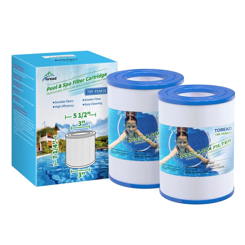 TOREAD TOREAD PDM28 Spa Filter Replaces Aquarest Dream Maker 461273 Hot Tub Filter, 2PACK  - Image 2