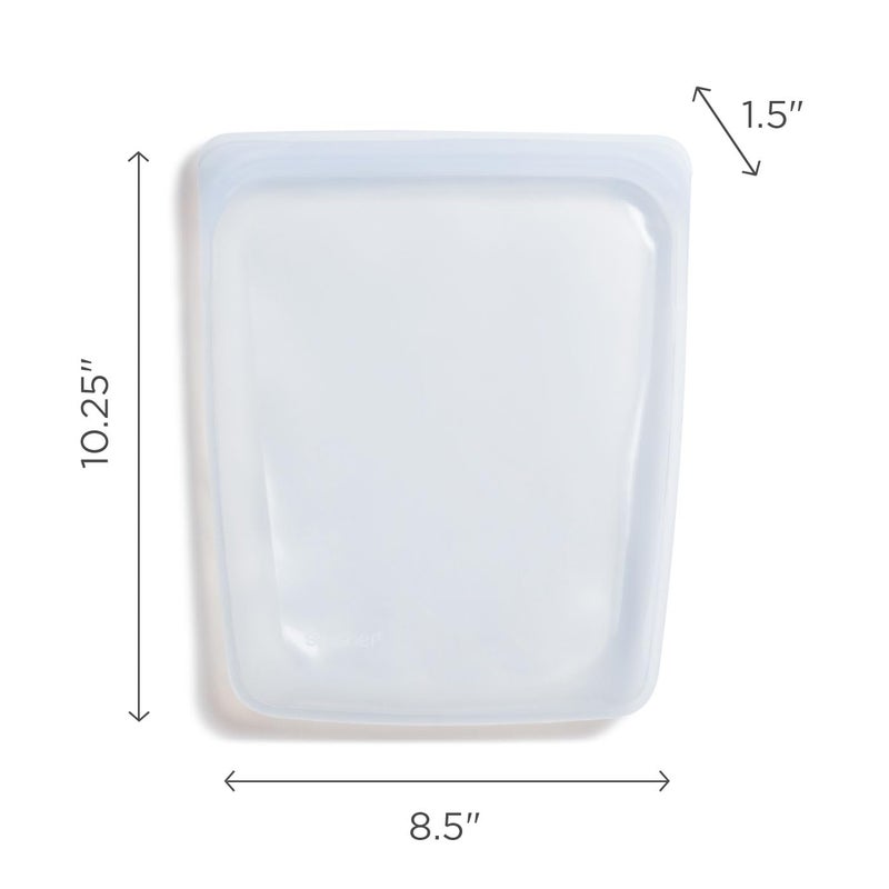 Stasher Platinum Silicone Food Grade Reusable Storage Bag  Clear (1/2 Gallon) | Reduce Single-Use Plastic | Cook  Store  Sous Vide  or Freeze | Leakproof  Dishwasher-Safe  Eco-friendly | 64 Oz - Image 5