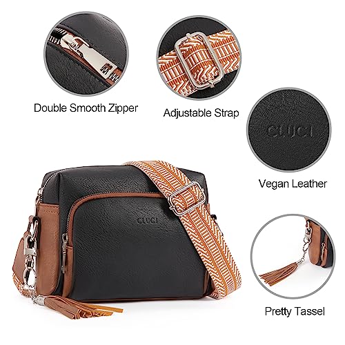 CLUCI Small Crossbody Purses for Women Trendy, Vegan Leather Women's Crossbody Handbags with Adjustable Wide Strap - Image 5