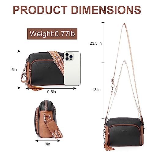 CLUCI Small Crossbody Purses for Women Trendy, Vegan Leather Women's Crossbody Handbags with Adjustable Wide Strap - Image 4