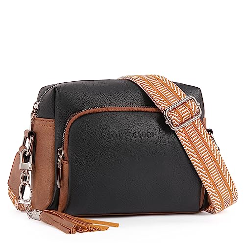 CLUCI Small Crossbody Purses for Women Trendy, Vegan Leather Women's Crossbody Handbags with Adjustable Wide Strap - Image 1