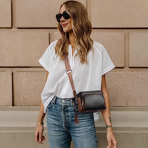 CLUCI Small Crossbody Purses for Women Trendy, Vegan Leather Women's Crossbody Handbags with Adjustable Wide Strap - Image 2