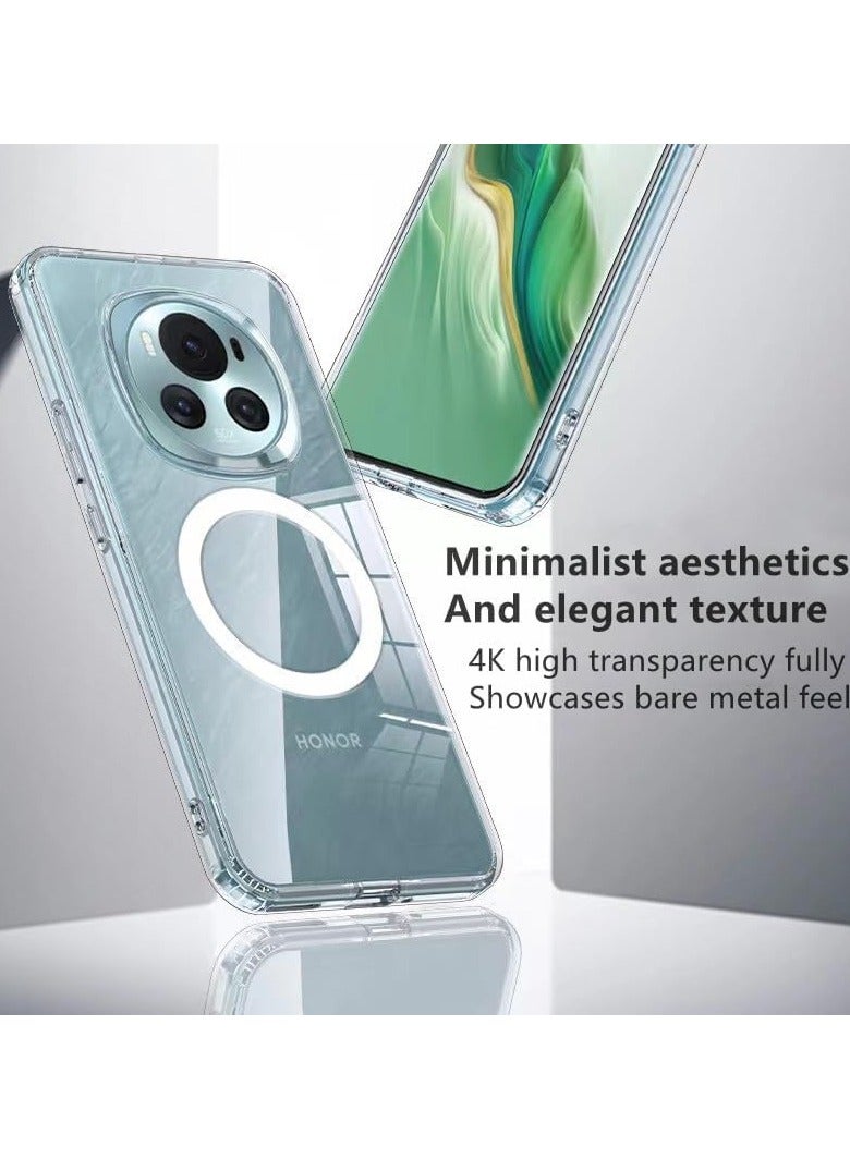 general Luxury Magnetic For Wireless Charging Case Compatible with Honor Magic 6 Pro 5G Shockproof Matte Clear Fundas For Magic 6 Pro - Image 2