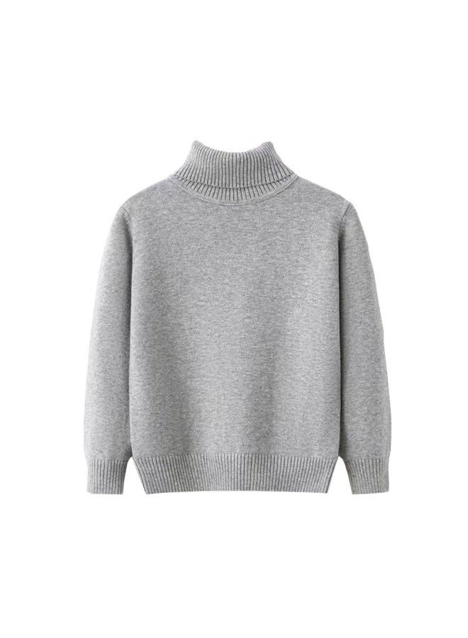For Boys, Solid Color Collar, Single-layer Inner Layer, Children's Cotton Base - Image 3