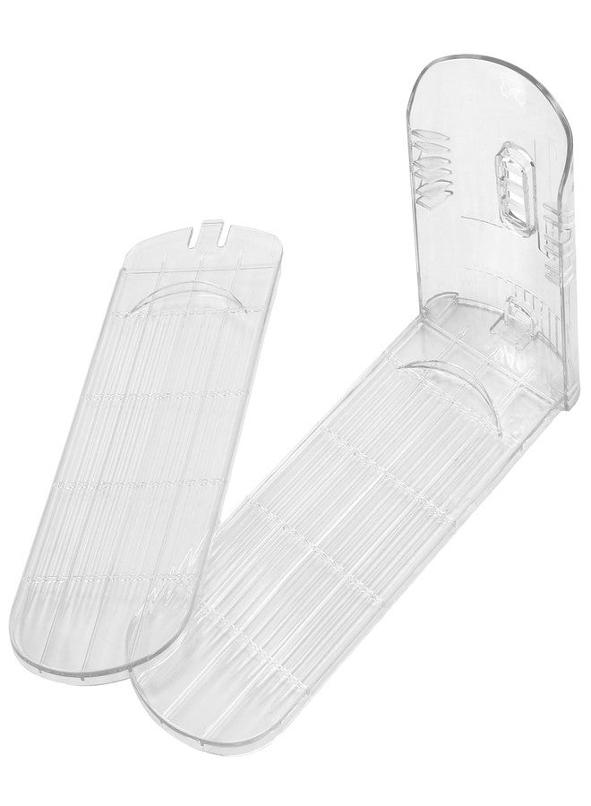 HOIGON 14 Pack Clear Shoe Slots Organizer, Adjustable Double Deck Shoe Rack, Stackable Design for Closet and Store, Space-Saving Shoe Display - Image 4