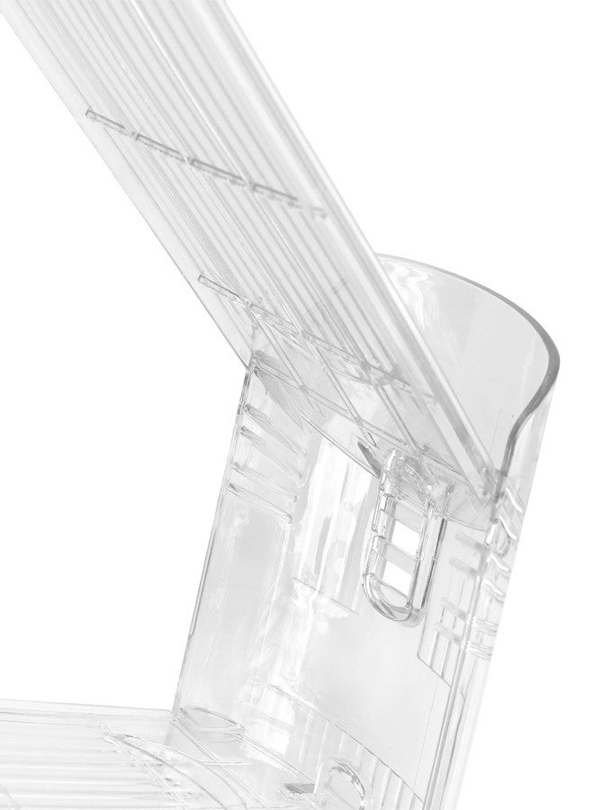 HOIGON 14 Pack Clear Shoe Slots Organizer, Adjustable Double Deck Shoe Rack, Stackable Design for Closet and Store, Space-Saving Shoe Display - Image 3