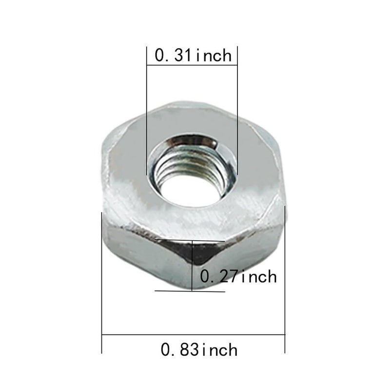 2Pcs M8 Screw Nut Set As Shown Color For Stihl MS170 MS180 MS211 MS231 Chainsaw - Image 3