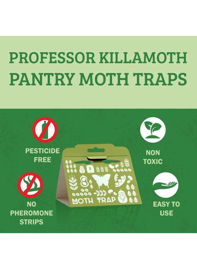 Professor Killamoth Pantry Moth Traps 6 Pack | No Insecticides | Child and Pet Safe | Superior Attractant - Image 3