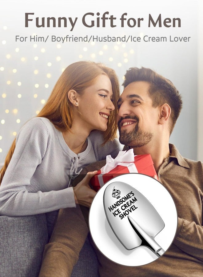 Lovingly Yours Handsome's Ice Cream Shovel Funny Mens Gifts for Him Husband Boyfriend for Valentines Day, Anniversary, Fathers Day, Birthday, Christmas - Image 2