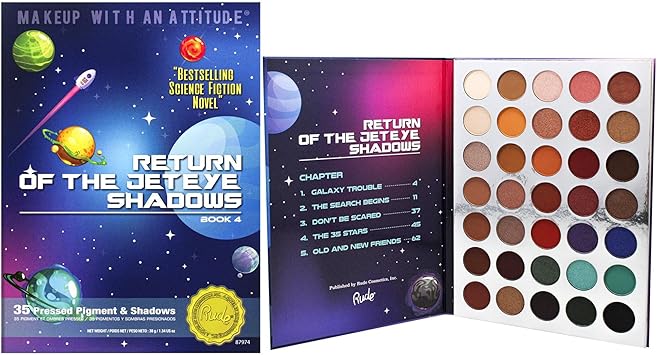 Rude Return Of The Jet Eyeshadows 35 Eyeshadow Palette Book 4 - Image 1