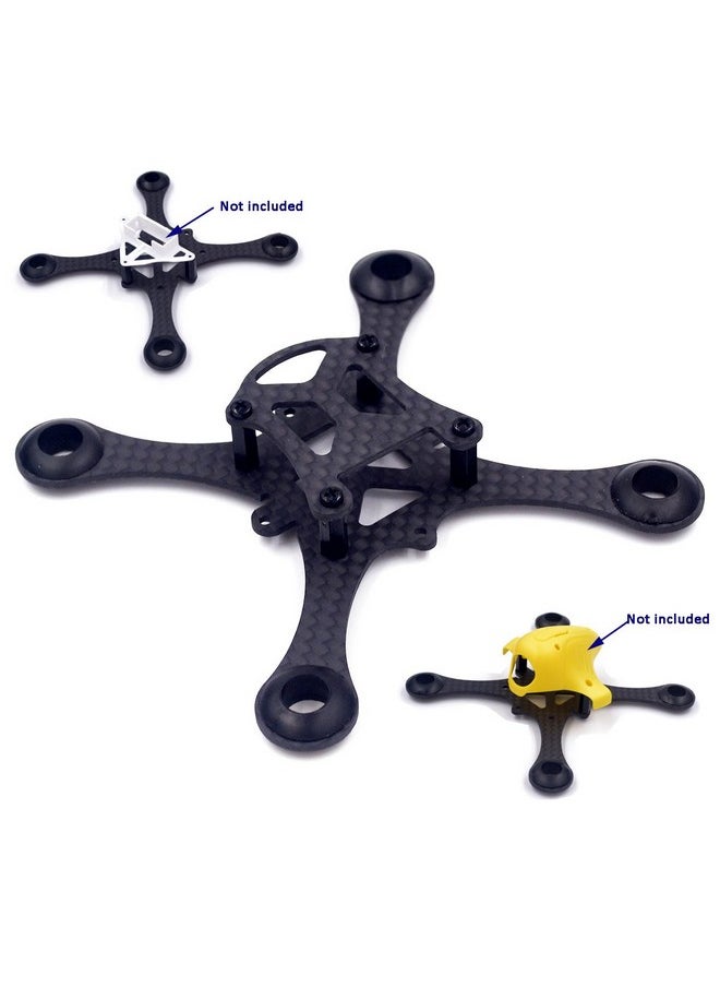 usmile ® Super Lightweight 100Mm Micro Brushed Carbon Fiber Quadcopter Frame For Mini Micro Fpv Racing Support For 820 8.5 * 20Mm Motor  - Image 1