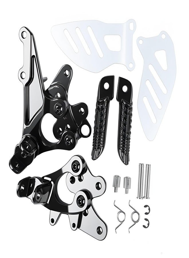 TCMI Motorcycles Black Front Rider Foot Pegs Footrest Bracket Fit For Suzuki GSXR 600 750 2011-2018, GSXR1000 2009-2016 - Image 4