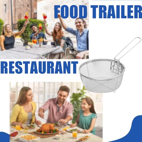 Jninexiu 9Inch Stainless Steel Deep Fry Baskets with Handle for Frying, Serving Food - Multifunctional Fryer Basket - Image 5