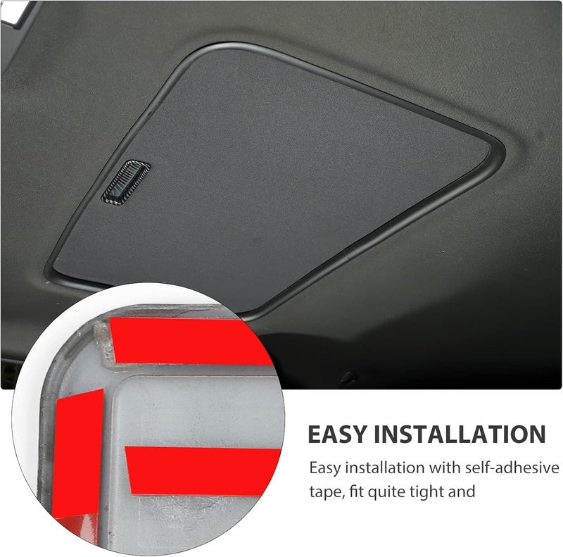 RT-TCZ Sunroof Visor Handle Switch Trim Cover for Chevrolet Camaro 2010-2015 - Carbon Fiber Grain - Image 5