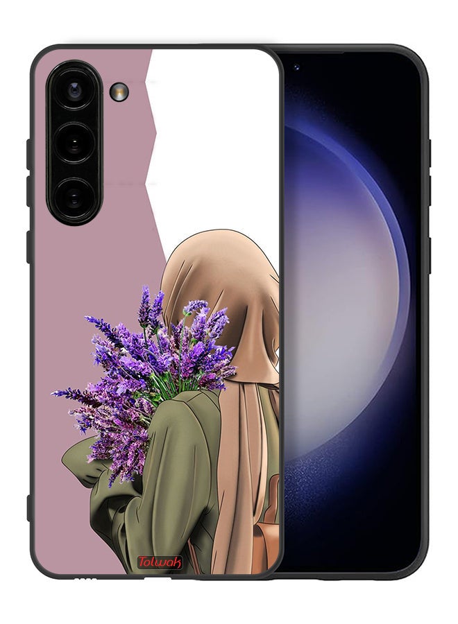 Tolwak Samsung Galaxy S23 Plus 5G Protective Case Cover Holding Flower - Image 2