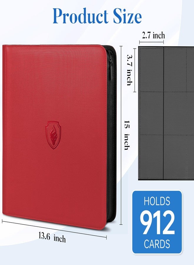Fabmaker 912 Pockets Card Binder, Red - Image 3