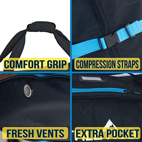 Athletico Dynamic Adjustable Length Ski Bag - Padded Ski Bag Adjusts from 170cm to 190cm - Image 4