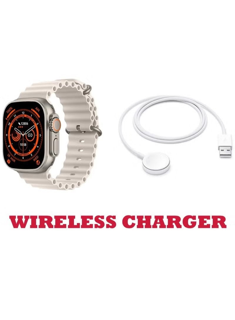 Modio U9 Ultra Max 49mm Full Screen HD Smart Watch with 10 Set Strap and Wireless Charger for Men's and Women's - Image 3