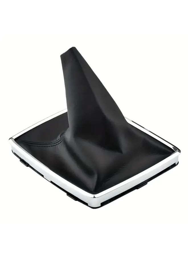 Dust Cover Manual Gear Shift Knob Lever Shifter Black Plastic Ergonomic Grip Easy Clean Durable - Image 1