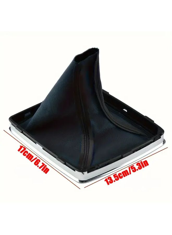 Dust Cover Manual Gear Shift Knob Lever Shifter Black Plastic Ergonomic Grip Easy Clean Durable - Image 2