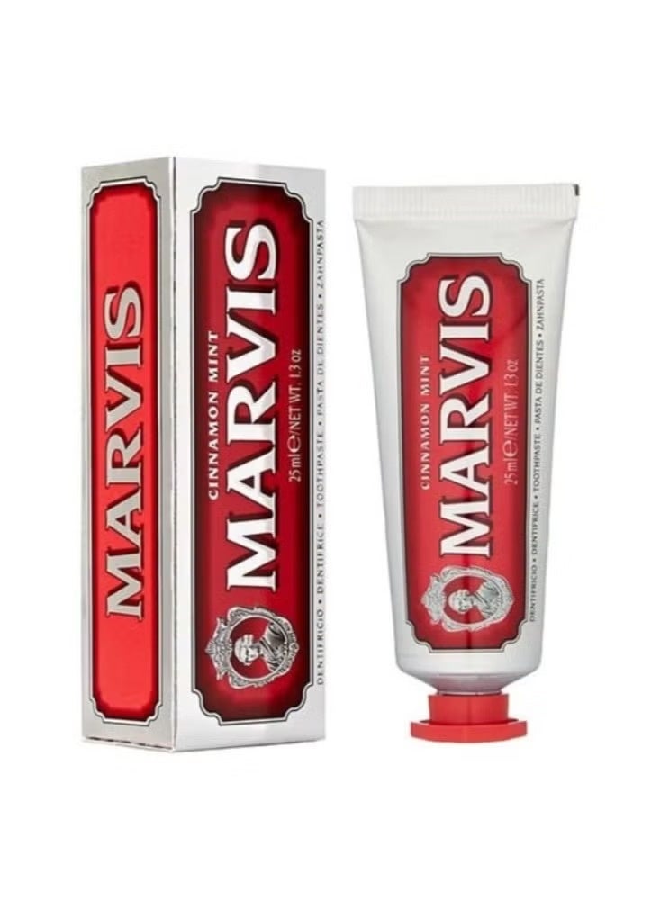 Marvis Cinnamon Mint Toothpaste for Fresh Breath and Clean Teeth 25ml - Image 2
