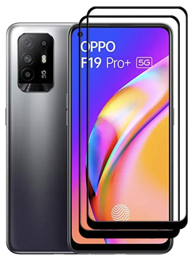 ACLIX 2 Pieces Antistatic ESD Dustproof Premium Quality High Definition Tempered Glass Screen Protector Designed For Oppo F19 Pro+ 5G - Image 1
