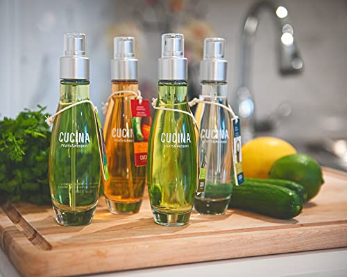 Cucina Fruits & Passion Cucina Fragrant Kitchen Mist – Sea Salt & Amalfi Lemon, Home & Kitchen Air Freshener Spray in Decorative Glass Bottle, Clean Citrus & Mineral Scent, 3.3 fl oz (100 ml) - Image 4