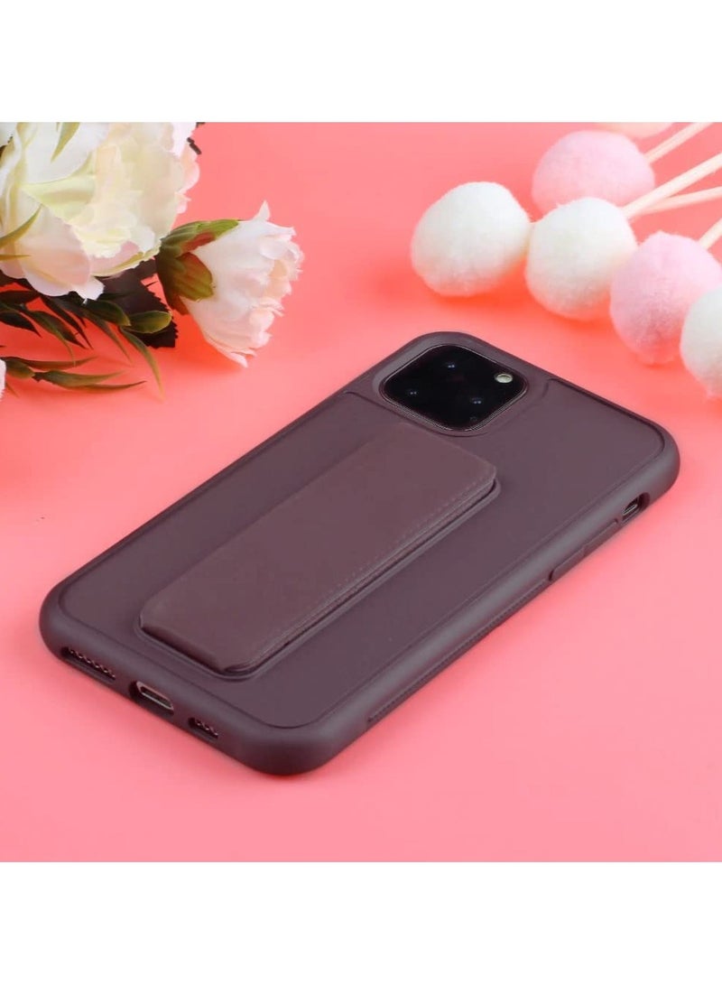 BORTONY iPhone 15 Pro Case 6.1 Inch with Magnetic Stand Holder Premium Silicone Vertical and Horizontal Hand Strap Grip Multi Stand Car Mount Kickstand Case Finger Strap Cover - Image 3