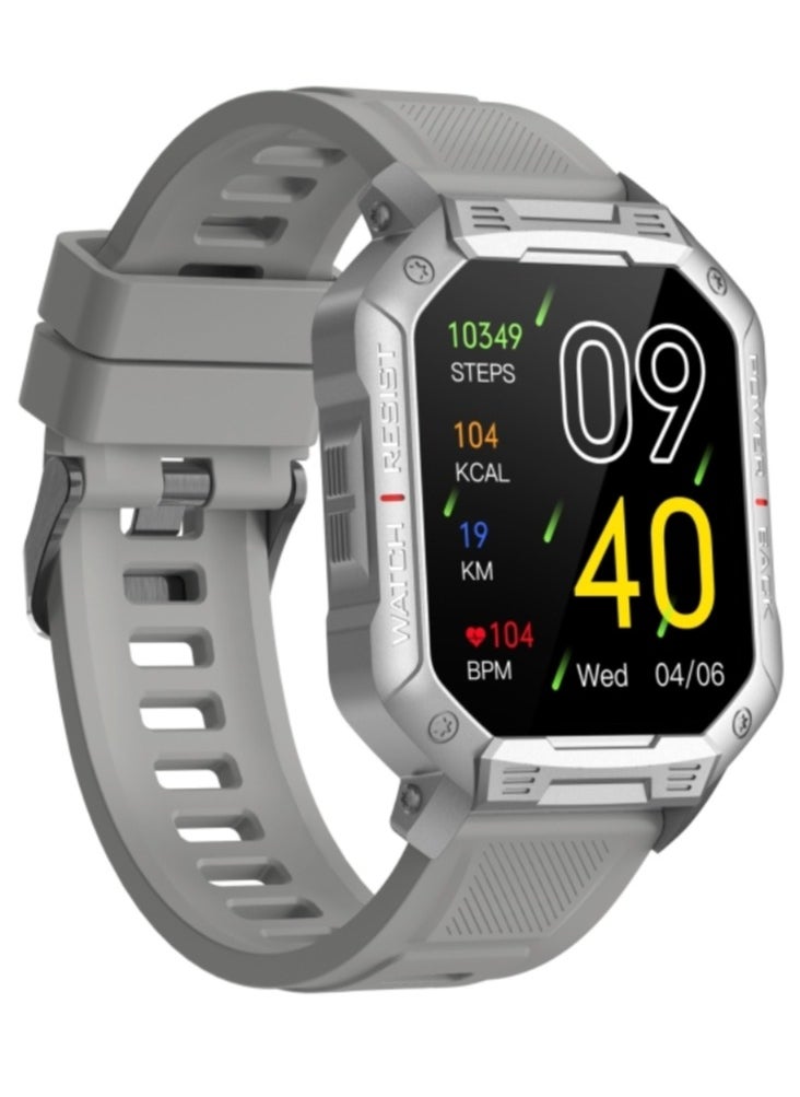 AROAQ - NX3 1.83 inch Color Screen Smart Watch,Support Heart Rate Monitoring/Blood Pressure Monitoring(Gray) - Image 1