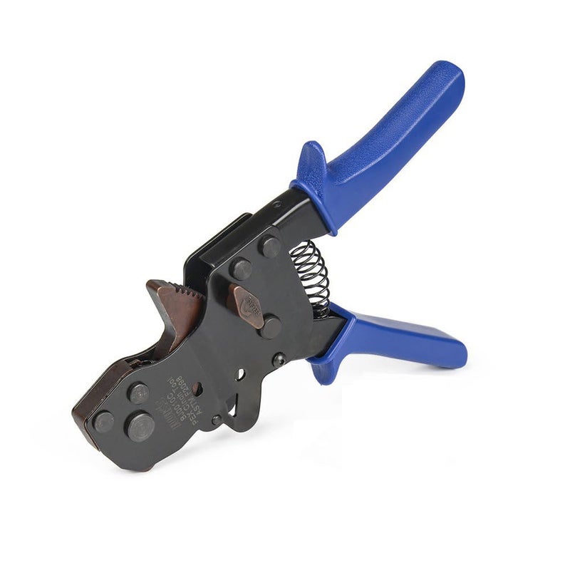 IWISS iCrimp F2098 Ratchet One Hand PEX Cinch Clamp Fastening Tools for Clamping Pipe Tubing 3/8", 1/2", 3/4", 5/8" and 1" Easy Operation Stainless Steel Clamps with Holster - Image 1