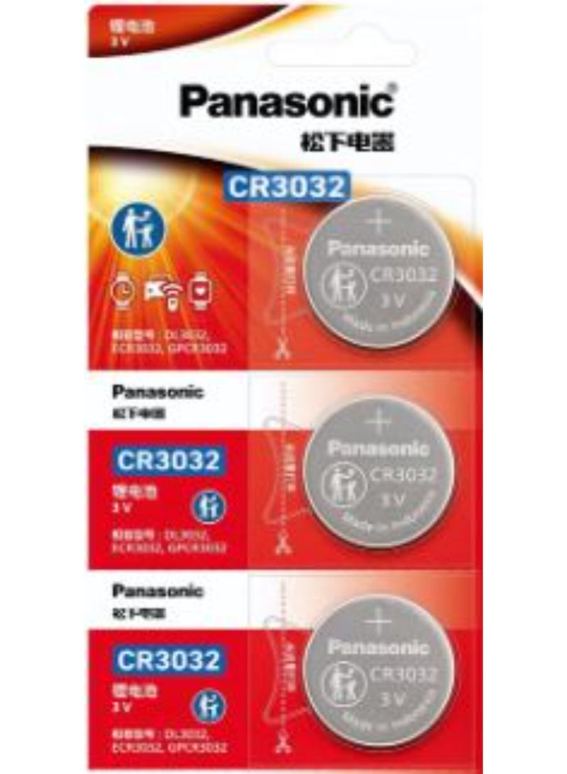 3-Pieces Panasonic CR3032 Lithium 3V Indonesia Batteries