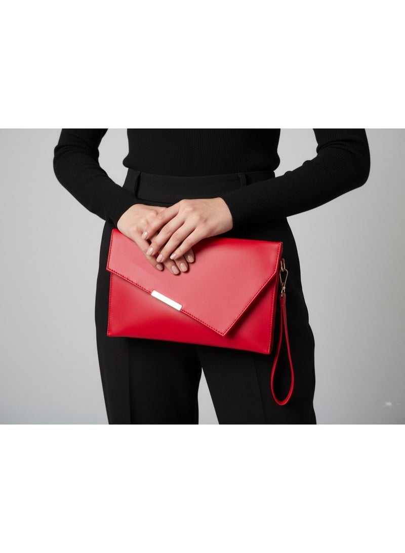 Vbranda Elegant croc leather clutch fully lined inside BA-29 - Image 2