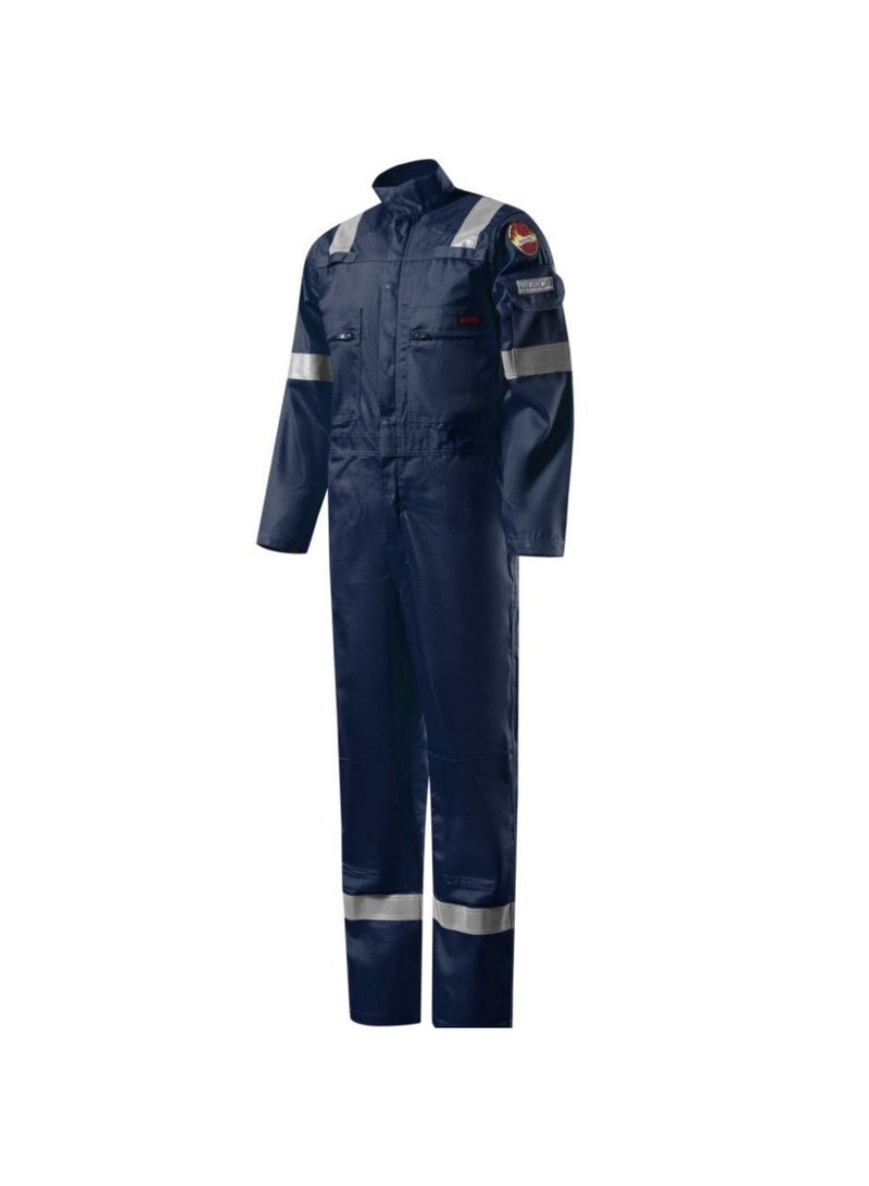 Roots Flamebuster2 Lightweight Flame Resistant Safety Coverall – Navy Blue Anti-Static & Thermal Protection Workwear