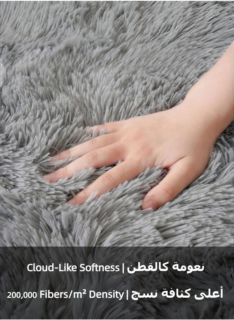 CHU DAI Luxury Large Area Rug Hotel Grade Ultra Soft Plush Fuzzy Non-Slip Carpets for Nursery  Living Room Bedroom Hypoallergenic Baby Safe  - Image 2