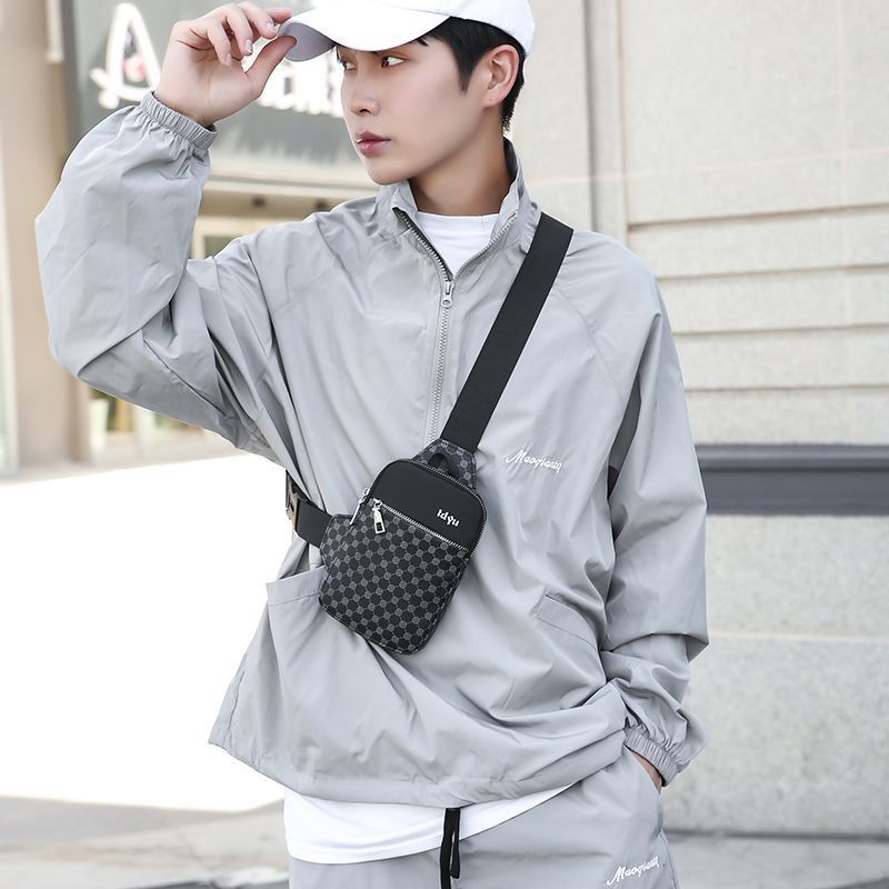 Chest Bag Men'S Trendy Mobile Phone Bag Crossbody Bag Boys Casual Sports Shoulder Bag Trendy Bag Men'S Small Backpack Shoulder Bag - Image 5