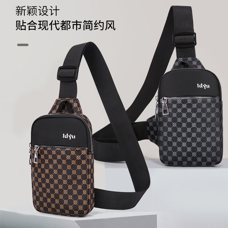 Chest Bag Men'S Trendy Mobile Phone Bag Crossbody Bag Boys Casual Sports Shoulder Bag Trendy Bag Men'S Small Backpack Shoulder Bag - Image 3