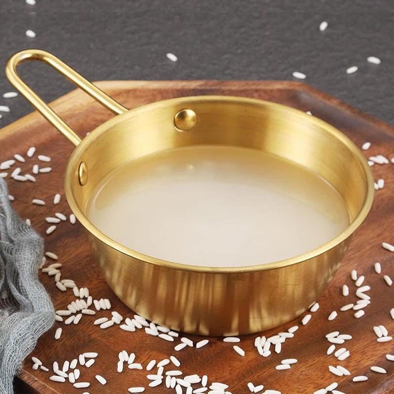 Prostuff.in ®1Pcs Sierra Bowl 380ml with Handle – 304 Stainless Steel, Lightweight & Durable Portable Outdoor Camping & Golden Metal Bowl for, and Kitchen Use - Image 4