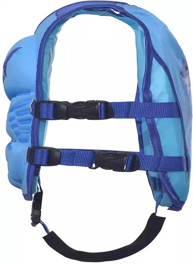 SOLDRIGHT SHOP Kids Shark Swim Vest | Blue Safety Floatation Jacket with Adjustable Straps | Comfortable & Lightweight Swim Aid for Children | Perfect for Pools & Beaches (1 Pcs.) - Image 3