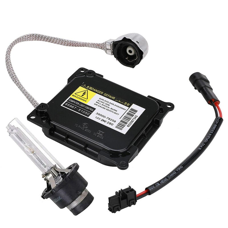 Yikesai Xenon HID Headlight Ballast Control Unit with Igniter and D4S Bulb Compatible with Lexus IS250, RX350, GS350, ES350, GS300, GS350, Toyota Prius, Solara, Venza - Replaces OE# KDLT003 DDLT003 85967-5202 - Image 1