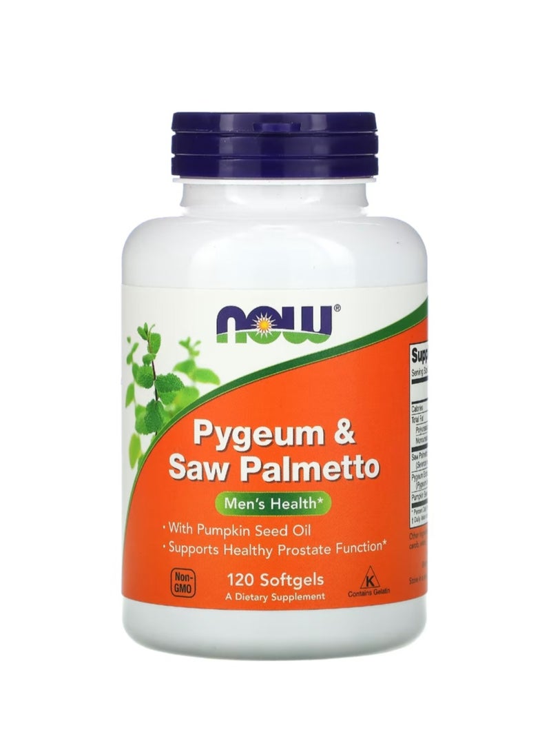 now Pygeum And Saw Palmetto 120 Softgels - Image 1
