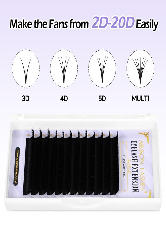 Arison Lashes Easy Fan Lashes 0.05 J Curl 8-15mix Eyelash Extension Supplies Volume Lash Extensions Automatic Blooming Flower Lashes Self Fanning Russian Eyelashes - Image 2