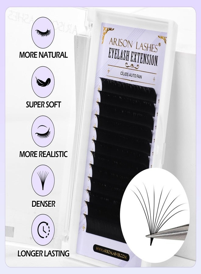 Arison Lashes Easy Fan Lashes 0.05 J Curl 8-15mix Eyelash Extension Supplies Volume Lash Extensions Automatic Blooming Flower Lashes Self Fanning Russian Eyelashes - Image 4