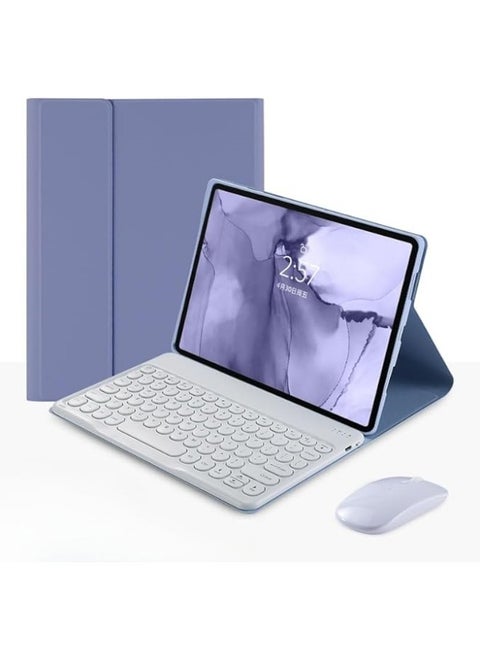 Keyboard Case for Xiaomi Pad 6/6 Pro 11.0 Inch Tablet, Invisible Pen Slot,Keyboard Case Cover with Cute Round Key Detachable TouchPad Keyboard & Mouse