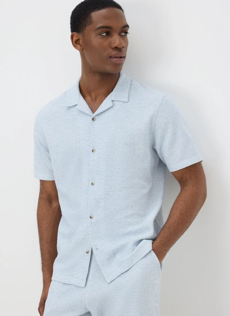 Matalan Light Blue Jersey Shirt