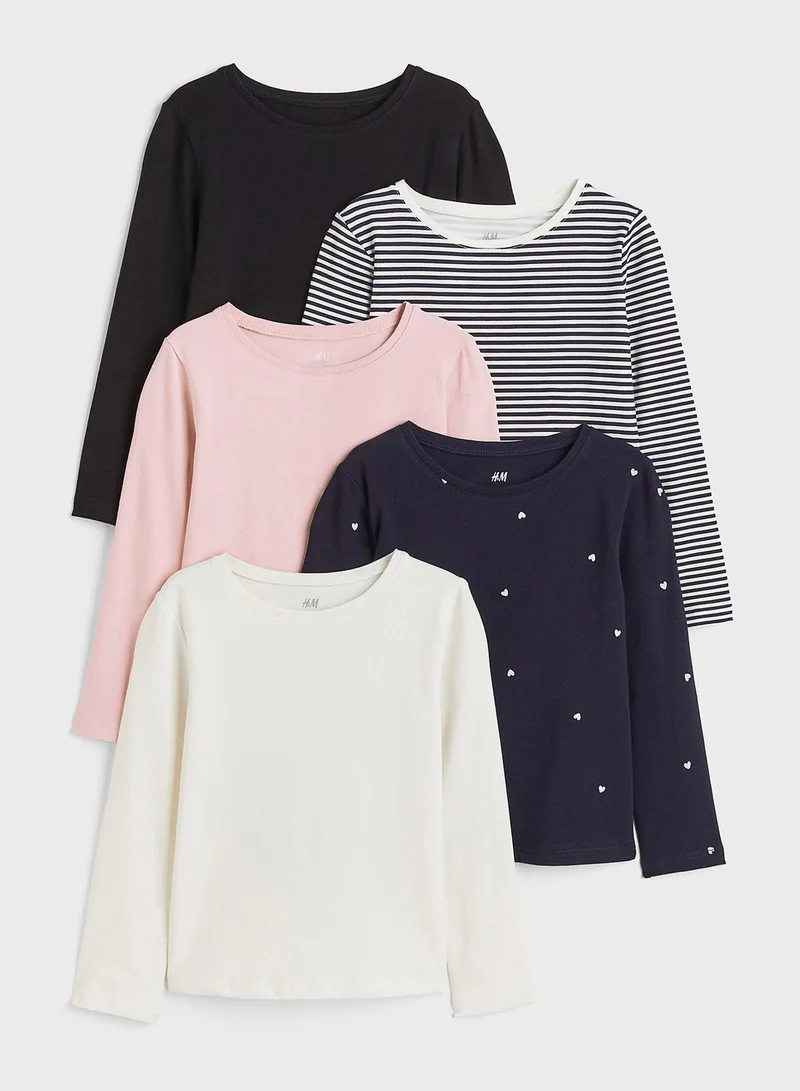 H&M Kids 5 Pack Assorted Jersey Top