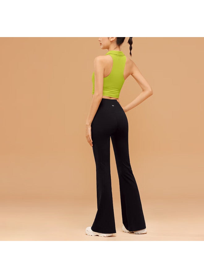 Vfu High-waisted Lifting Fitness Yoga Pants, Loose Wide-leg Casual Trousers, Black, Size M - Image 4