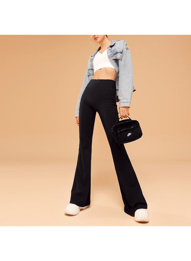 Vfu High-waisted Lifting Fitness Yoga Pants, Loose Wide-leg Casual Trousers, Black, Size M - Image 5
