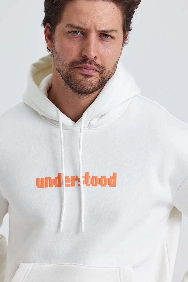 Cool Tarz Cool Style Men's Standard Fit Regular Cut Polar Fleece Inside 3 Thread Hooded Cotton Sweatshirt