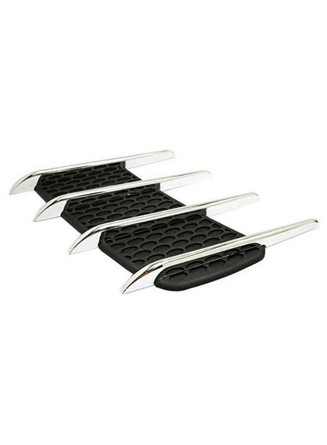 NIBEMINENT 2-Piece Car Shark Gill False Air Flow Fender Sticker Set 